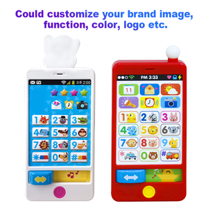Juguete Educativo para Niños, Teléfono <span class=keywords><strong>de</strong></span> Simulación, Mini Teléfono Inteligente con Botones para Bebés, con Efectos <span class=keywords><strong>de</strong></span> Luz y Sonido, Logotipo Personalizado, Música - Product Image 2