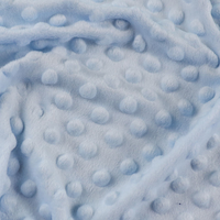 Tissu Minky à Motif Cœur Personnalisé 100% Polyester Matière Douce et Pelucheuse pour Couvertures et Literie Bébé