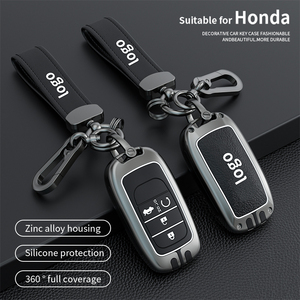 Funda para Llaves de Coche Compatible con Honda Binzhi CRV Civic Accord XRV Haoying Lingpai Yingshi Pai <span class=keywords><strong>Guandao</strong></span>, Hebilla Metálica para Coche - Product Image 3