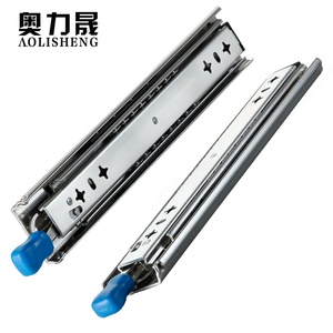 AOLISHENG 3 veces carril de extensión completa de rodamiento de bolas telescópica industriales pesadas cajón ferroviario <span class=keywords><strong>con</strong></span> bloqueo - Product Image 3