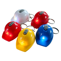 Mini lampe torche LED portable pour casque de sécurité, porte-clés avec logo personnalisé imprimé, anneau lumineux LED pour casque de sécurité