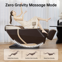 Fauteuil de massage professionnel à inversion intégrale, nouveau style 2023, système zéro gravité, en cuir PU, massage intelligent, vente en gros