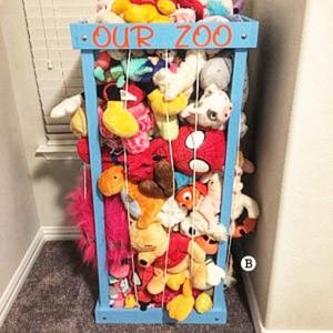 Organizador de Peluches de Madera para Animales de Peluche, Soporte para Peluches, Organizador de Peluches, Zoológico de Peluches - Product Image 4