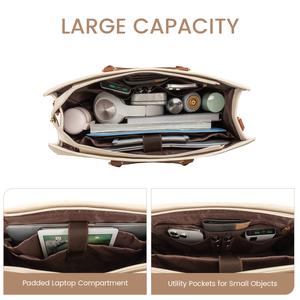 LOVEVOOK Set di Borse da <span class=keywords><strong>Donna</strong></span> dal Design Elegante, Borse da <span class=keywords><strong>Ufficio</strong></span> <span class=keywords><strong>per</strong></span> Signore, <span class=keywords><strong>Borsa</strong></span> a Tracolla Impermeabile di Lusso, <span class=keywords><strong>Borsa</strong></span> Tote <span class=keywords><strong>per</strong></span> Laptop da <span class=keywords><strong>Donna</strong></span> - Product Image 4