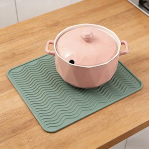 Tapis en silicone personnalisé classique résistant à la chaleur, de qualité alimentaire, support de pot, tapis de séchage multifonctionnel, set de table pour la table à manger - Product Image 4
