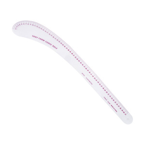 Regla curva de plástico Vary Form Curve Rule 12-260 para diseño de ropa, creación de patrones y medición de curvas de mangas. - Product Image 1