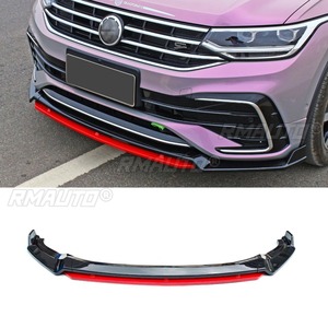 Car Front Bumper <b>Lip</b> Diffuser Spoiler Glossy Black Modification Part for Volkswagen Tiguan L R-Line 22 Protector Car Accessories - Product Image 3