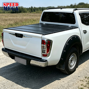 Flush Hard Quad-Fold Tonneau Cover for Nissan Navara Frontier, <b>Low</b> Profile 4-Fold Cover Waterproof, Lockable No Drill - Product Image 1