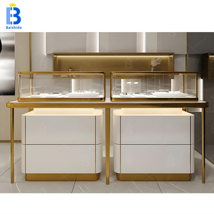 Hiện đại sang trọng nội thất phòng trưng bày thiết kế cho đồ trang sức mới Cửa hàng bán lẻ đồ trang sức mới nhất hiển thị tùy chỉnh trang trí bố trí - Product Image 6