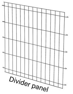 Jaula para perros Jaula de metal para perros de una sola puerta con 3 pestillos Patrón sólido y 3 manijas Incluye divisor Pies de goma Cubierta de la Caja - Product Image 5