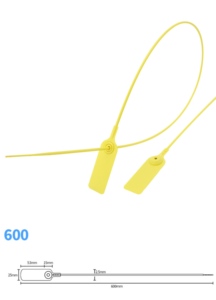 Sceau de sécurité anti-effraction en plastique jetable extra long de 600 mm pour les camions logistiques, les véhicules de transport de charbon - Product Image 2