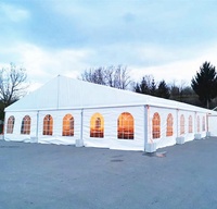 20x40m 20x45m accessoires de caravane gonflables publicitaires tentes dôme tente de hangar gonflable extérieure bâche transparente