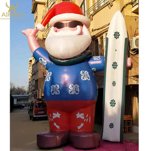 Figura de Papá Noel inflable para exteriores, juguete de PVC de 25 pies para Navidad - Product Image 6