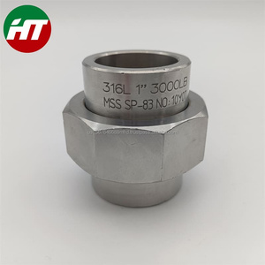 Accesorios forjados de soldadura por enchufe de acero inoxidable ASTM A182 Duplex F51 UNS S31803 1,4462 MSS SP79 MSS SP83 BS3799 - Product Image 4