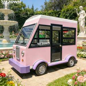Electric Food Truck Mobile Fast Food Cart Coffee Ice Cream <b>Snack</b> <b>Bar</b> For Outdoor Street Vending Business - Product Image 1