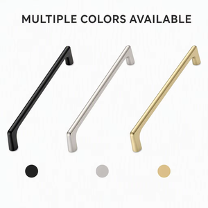 Hausgrip Modern Minimalist Furniture Hardware Kitchen Cabinet Handles <strong>Matte</strong> <strong>Black</strong> Gold Drawer Pulls Cupboard <strong>Door</strong> <strong>Knobs</strong> - Product Image 2