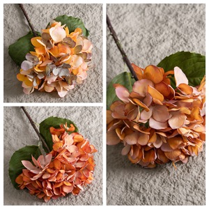 ดอกไฮเดรนเยียประดิษฐ์ CallaFloral สีส้มชมพู สำหรับตกแต่งบ้าน งานแต่งงาน จัดแจกัน - Product Image 3