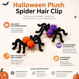 Fermagli per Capelli a Forma di Ragno per Halloween, per Ragazze e Donne, Ragazzi di Spagna pieghevoli, Decorazioni per Trick or Treat, Accessori per Cosplay e Uso Quotidiano, Regalo - Product Image 2