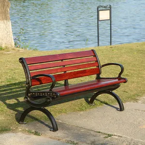 MARTES DB31 di alta qualità impermeabile Patio esterno in metallo sedia a buon mercato parco panche fuori panca da giardino con schienale