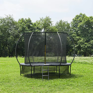 <span class=keywords><strong>Trampoline</strong></span> d'extérieur multi-générations Zoshine avec <span class=keywords><strong>poteaux</strong></span> de soutien incurvés et échelle d'accès sécurisée, idéal pour le saut quotidien en toute sécurité - Product Image 4