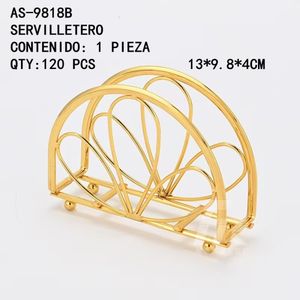 Porte-serviette en métal doré-13*9.8*4 CM-Décor de table élégant - Product Image 1