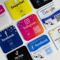 Carte de commentaires Google NFC en acrylique, version française