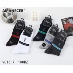 Calzini sportivi sportivi sportivi da uomo personalizzabili con Logo Jacquard stampa a righe tecnica di sublimazione digitale che assorbe il sudore - Product Image 1