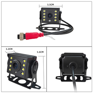 กล้องมองหลังรถบัส 8 LED พร้อมไฟส่องสว่าง AHD ความคมชัดสูง มองเห็นในเวลากลางคืน มาตรฐานกันน้ำ IP69 มุมมอง 170 องศา <span class=keywords><strong>ภาพ</strong></span> 3 มิติ ใช้ไฟ DC12V สำหรับรถบัสและรถบรรทุก - Product Image 2