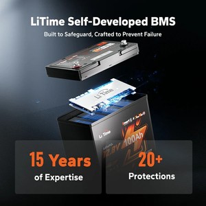 LiTime Compact 12V 100Ah Xtra <b>Mini</b> Small Lithium Ion Batteries for Portable Energy Storage Backup - Product Image 4
