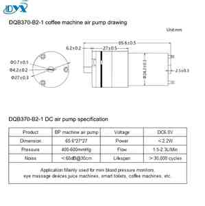 Pompa d'Aria Compatta 3v 4.5v 6v 12v, Produttore OEM - Product Image 2