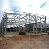 Bâtiment d'atelier en structure métallique pour entrepôt d'usine, entrepôt préfabriqué en structure métallique, bâtiments de stockage industriels