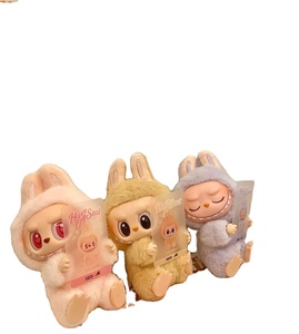 Popmart labubu ชุดของเล่น PVC รูปตัวการ์ตูนน่า<span class=keywords><strong>รัก</strong></span>กล่องปริศนาปริศนาสำหรับตกแต่งโต๊ะขอ<span class=keywords><strong>ง</strong></span>ขวัญวันเกิด - Product Image 2