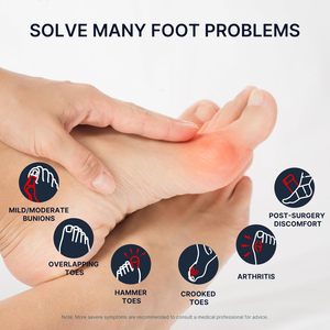 Correcteur d'hallux valgus réglable <span class=keywords><strong>pour</strong></span> femmes et hommes, orthopédique, soulagement de la douleur, séparateur d'orteils, en nylon, confortable et respirant - Product Image 3