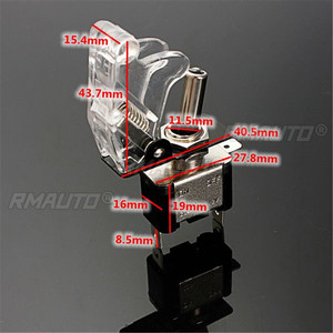 <b>12V</b> 20A Auto Car Toggle <b>Switch</b> Boat Marine Heavy Duty Flick <b>Switches</b> with LED White <b>Light</b> - Product Image 6