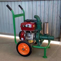 Pompa air mesin diesel sentrifugal 3 inci 192 mesin diesel berpendingin udara pompa semprot air impeler ganda