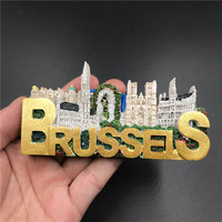 Aimant de réfrigérateur en résine fait à la main thaïlande corée allemagne vienne Monaco voyage Souvenir réfrigérateur autocollant magnétique artisanat décor à la maison