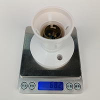 Portalámparas de Techo de Baquelita de Alta Potencia 250V B22, Blanco, para Iluminación Doméstica/Industrial