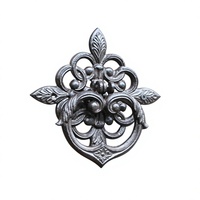 Battant de porte antique en fonte, couleur rouille, design rétro, décoration de vacances, cadeau de collection, forme irrégulière, villa