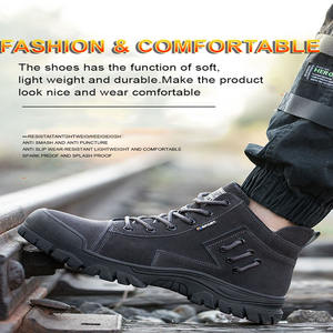 Chaussures de sécurité étincelles en cuir suédé soudures travail du cuir soudage décontracté en cuir composite orteil <span class=keywords><strong>botte</strong></span> pour homme travail quotidien - Product Image 5