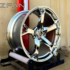 Rueda Cóncava Forjada Personalizada de una Pieza 6061-T6 de 18 19 20 21 Pulgadas 5x112 con Borde Gris Mate para Infiniti Q50, Auto de Pasajeros de Lujo - Product Image 1
