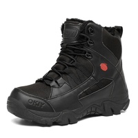Bottes de randonnée d'hiver pour hommes, hautes, imperméables, tactiques, avec doublure en velours double face, modèle 777, fabriquées en Chine