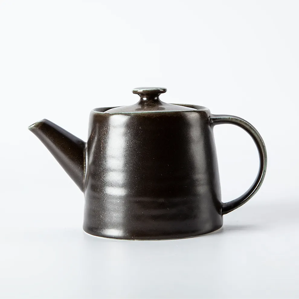 Minitetera de cerámica pintada a mano con taza, juego de té japonés de porcelana, lujoso té europeo negro
