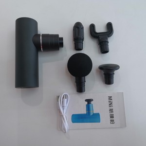 Mini Massage <b>Gun</b> Black 1200-3200rpm Brushless Motor USB Rechargeable Portable Muscle Relaxation Therapy Device - Product Image 1
