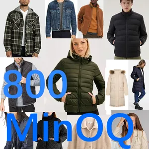 HPPro STOCK 300-800MOQ Cancellation Apparel Stocks Whole Cancled Garments Stocks Lady's puffer jacket