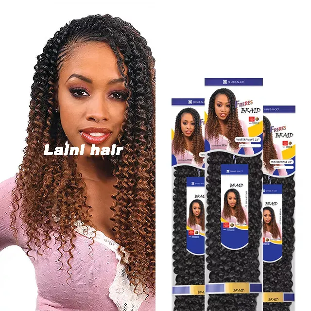 Tranças de cabelo sintético sem traço, onda de água, crochê, tranças de cabelo, original, freetress, paixão, torção, expressão, trança