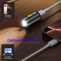 USB C mini lampe de poche se connecter avec téléphone portable batterie externe PC portable haute luminosité lumières ambiantes lumières de secours extérieures
