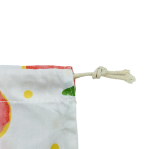 Sac à cordon en toile de coton de petite taille, promotionnel, écologique, avec sublimation couleur intégrale - Product Image 5