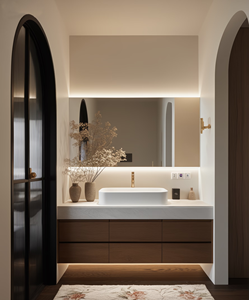 <span class=keywords><strong>Meuble</strong></span> de salle de bain en bois massif de qualité supérieure, style <span class=keywords><strong>scandinave</strong></span>, <span class=keywords><strong>meuble</strong></span>-lavabo autoportant avec vasque en céramique - Product Image 4