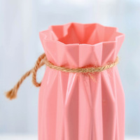 Vases en plastique légers et durables, écologiques, style Art déco moderne, pour fleurs séchées et artificielles, décoration de table de mariage ou de Pâques