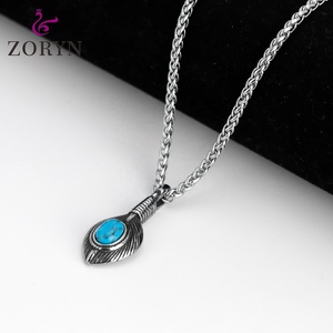 Colgante de Manos en Oración de Acero Inoxidable, Joyería Religiosa Cristiana Gótica Punk Vintage Bohemia de Acero de Titanio para Hombres y Mujeres - Product Image 5